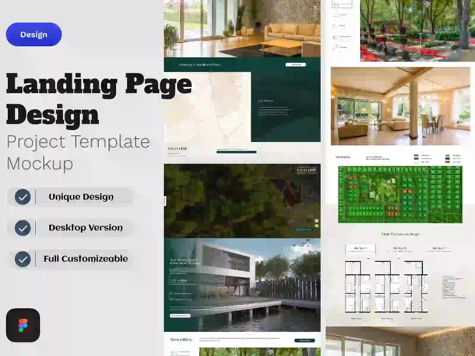 VistaLand - Figma Landing Page Design