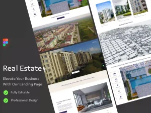 SkyHomes - Real Estate Landing Page